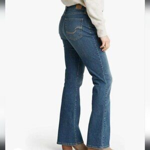 SIGNATURE by LEVIS Women's Medium Washed Stretchy MidRise Boot Cut Jeans 33